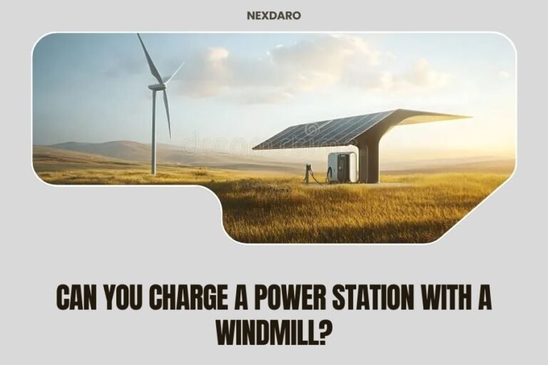 Can You Charge a Power Station with a Windmill?