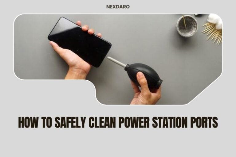 How to Safely Clean Power Station Ports