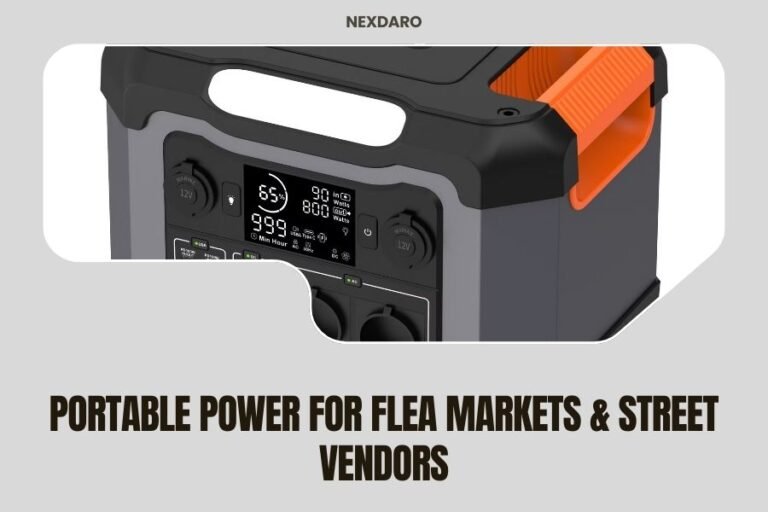 Portable Power for Flea Markets & Street Vendors