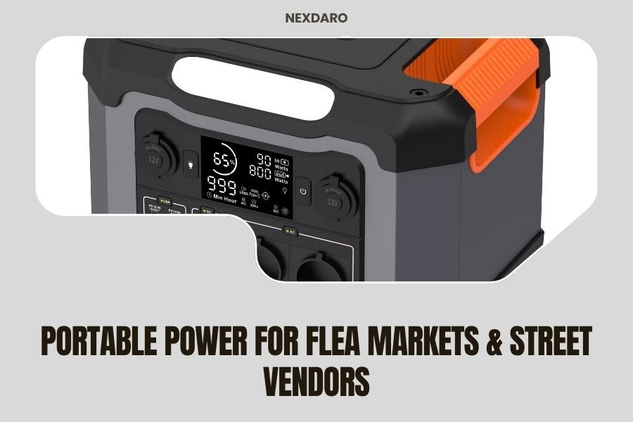 Portable Power for Flea Markets & Street Vendors