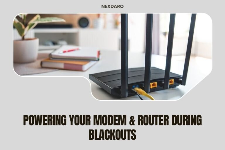 Powering Your Modem & Router During Blackouts