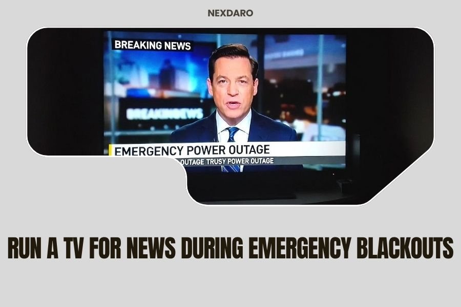 Run a TV for News During Emergency Blackouts