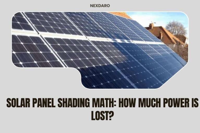 Solar Panel Shading Math: How Much Power is Lost?