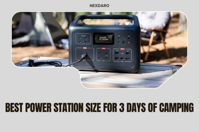 Best Power Station Size for 3 Days of Camping