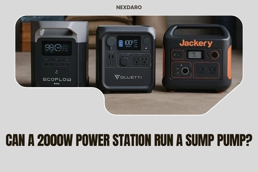Can a 2000W Power Station Run a Sump Pump