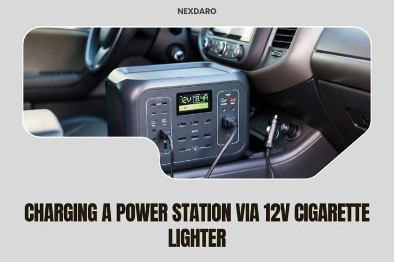 Charging a Power Station via 12V Cigarette Lighter