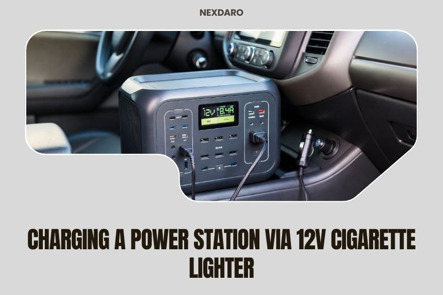 Charging a Power Station via 12V Cigarette Lighter
