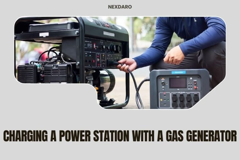 Charging a Power Station with a Gas Generator