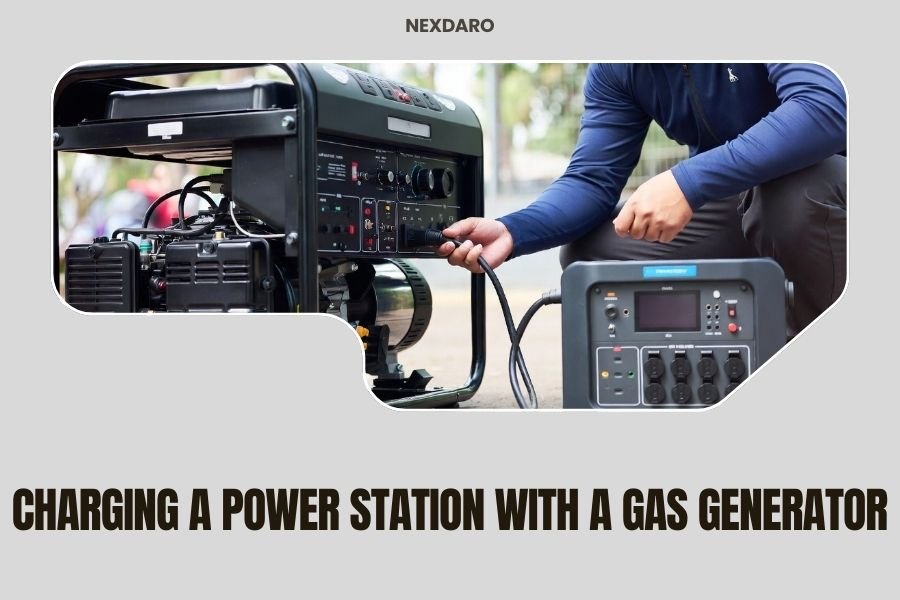 Charging a Power Station with a Gas Generator