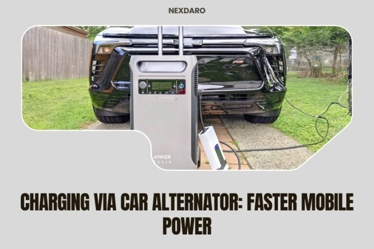 Charging via Car Alternator_ Faster Mobile Power