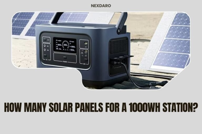 How Many Solar Panels for a 1000Wh Station