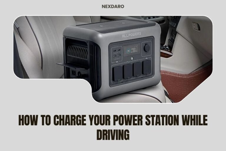 How to Charge Your Power Station While Driving
