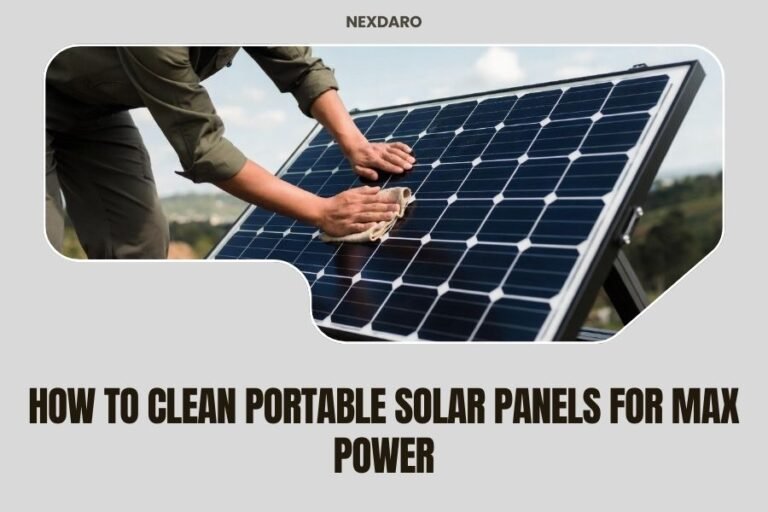 How to Clean Portable Solar Panels for Max Power
