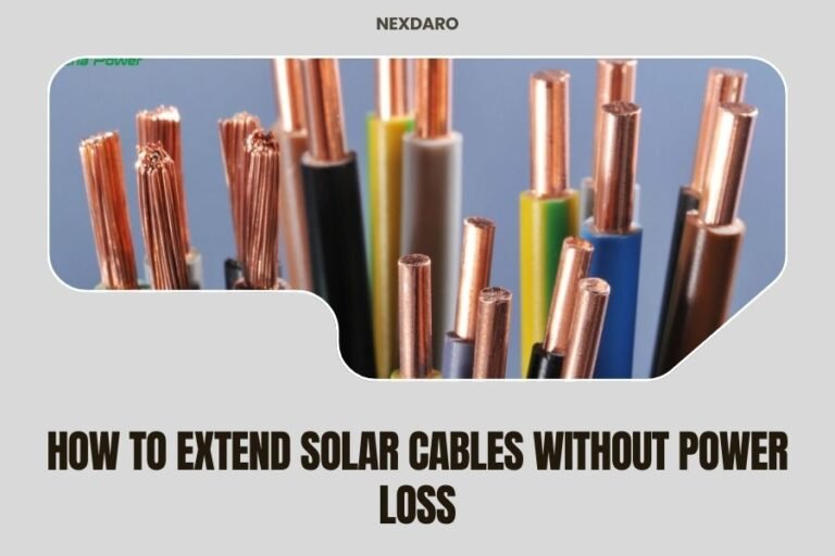 How to Extend Solar Cables Without Power Loss
