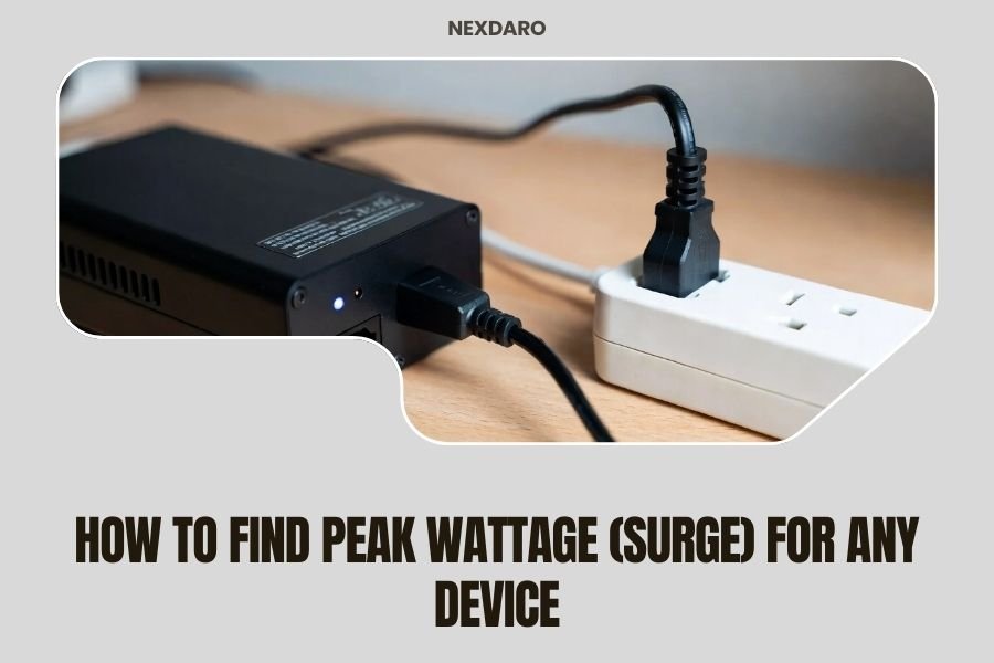 How to Find Peak Wattage (Surge) for Any Device