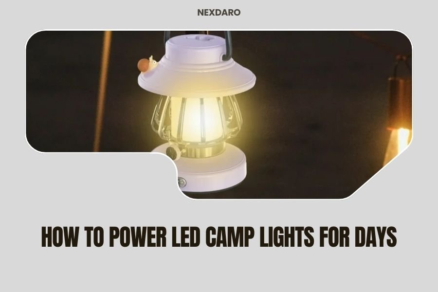 How to Power LED Camp Lights for Days