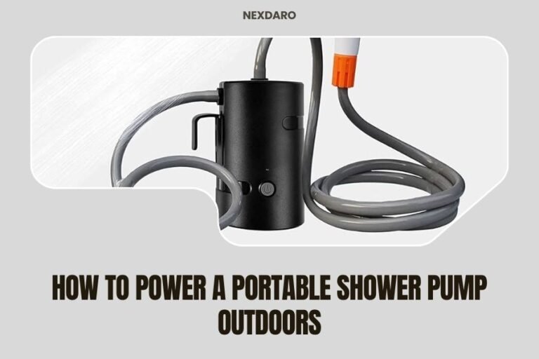 How to Power a Portable Shower Pump Outdoors