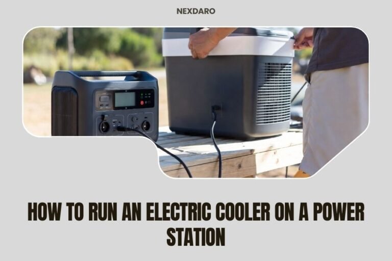 How to Run an Electric Cooler on a Power Station