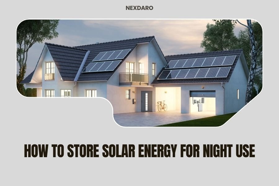 How to Store Solar Energy for Night Use