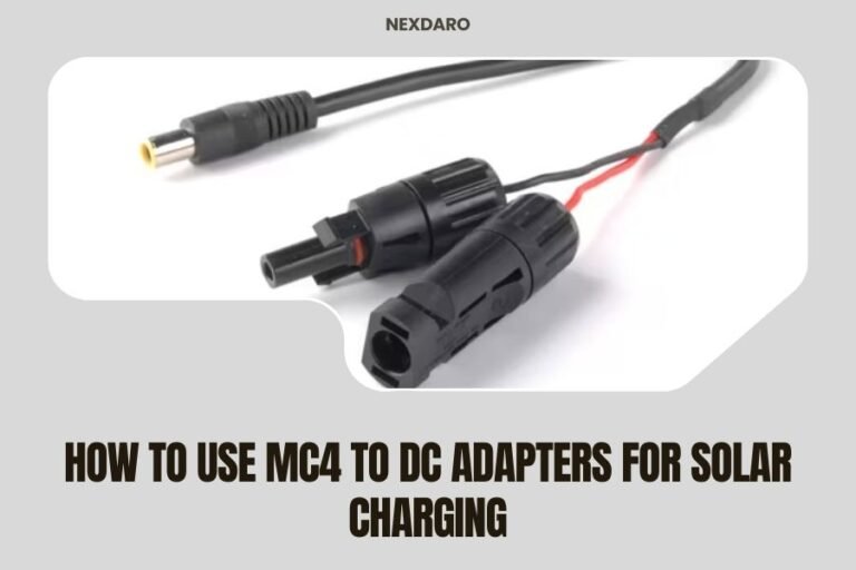 How to Use MC4 to DC Adapters for Solar Charging