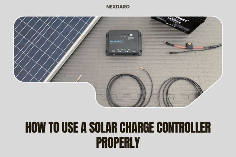 How to Use a Solar Charge Controller Properly