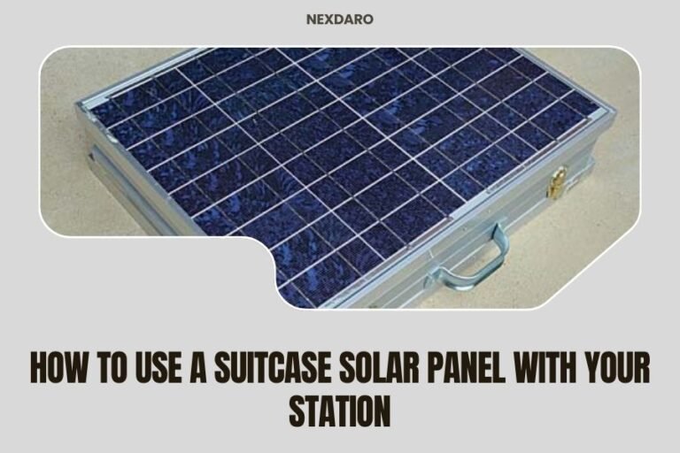 How to Use a Suitcase Solar Panel with Your Station