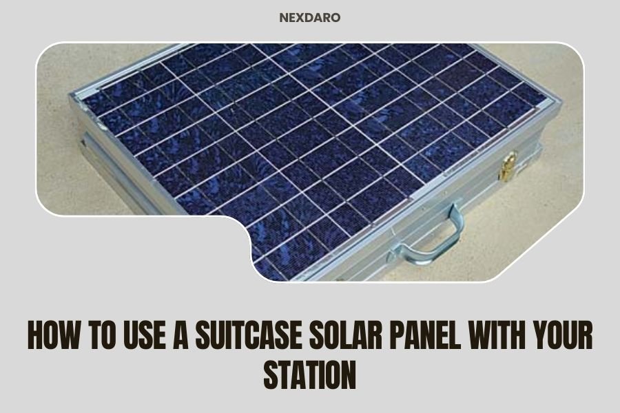 How to Use a Suitcase Solar Panel with Your Station
