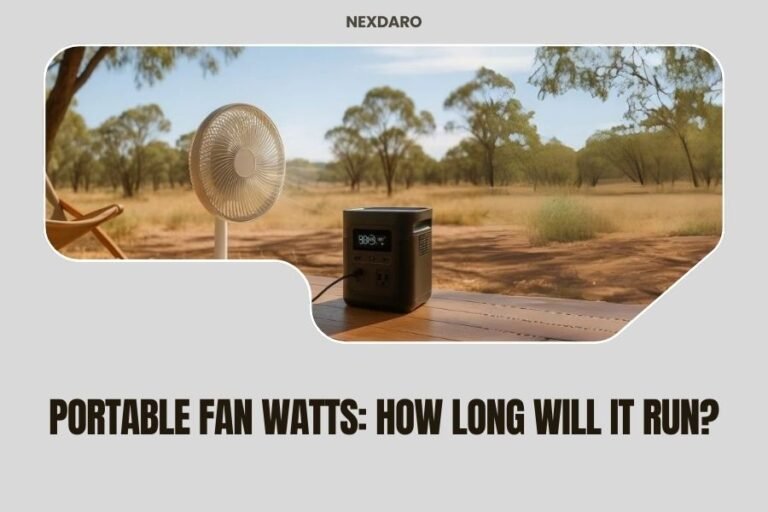 Portable Fan Watts_ How Long Will It Run