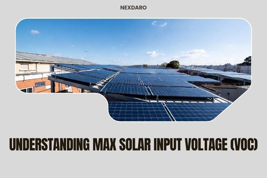 Understanding Max Solar Input Voltage (Voc)