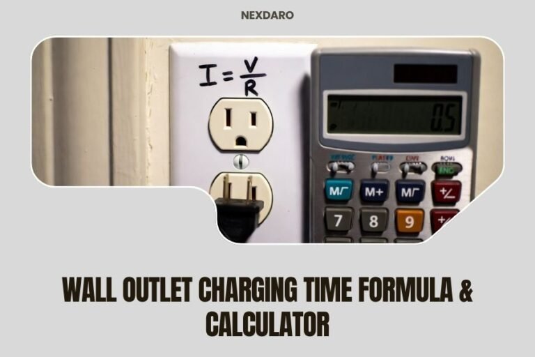 Wall Outlet Charging Time Formula & Calculator