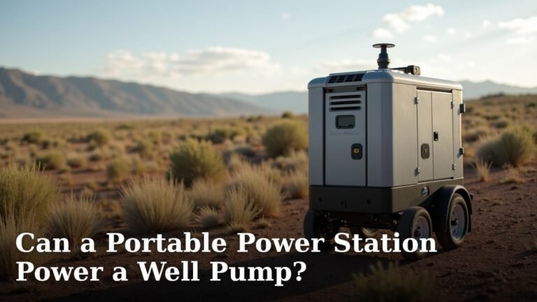Can a Portable Power Station Power a Well Pump?