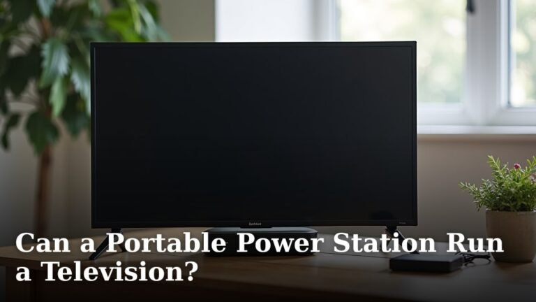 Can a Portable Power Station Run a Television?