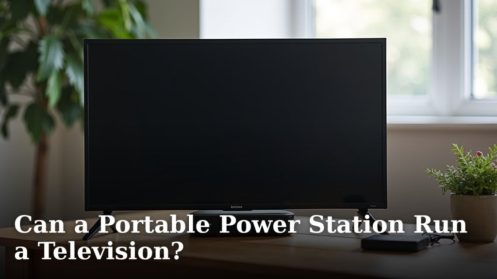 Can a Portable Power Station Run a Television?