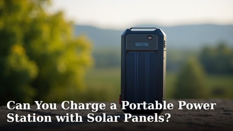 Can You Charge a Portable Power Station with Solar Panels?