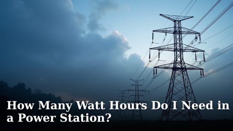 How Many Watt Hours Do I Need in a Power Station?