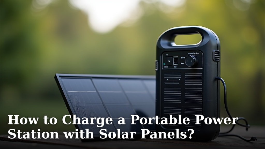 How to Charge a Portable Power Station with Solar Panels?