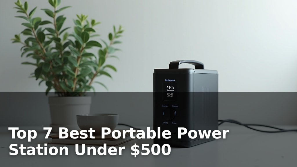 Top 7 Best Portable Power Station Under $500