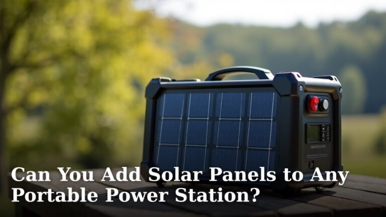 Can You Add Solar Panels to Any Portable Power Station?