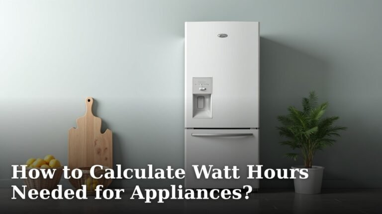 How to Calculate Watt Hours Needed for Appliances?