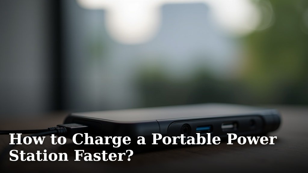 How to Charge a Portable Power Station Faster?