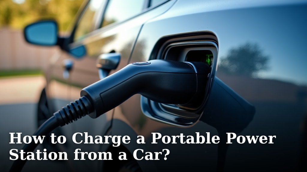 How to Charge a Portable Power Station from a Car?