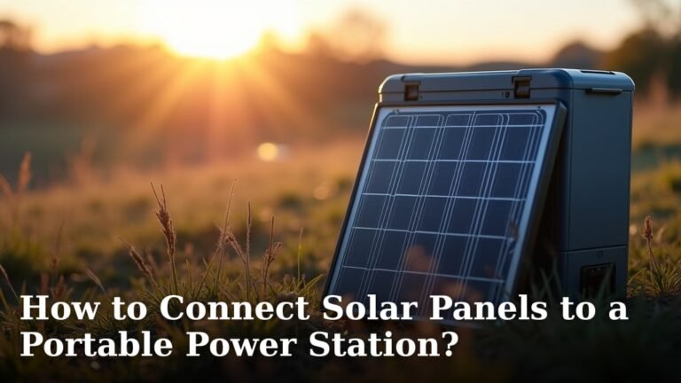 How to Connect Solar Panels to a Portable Power Station?