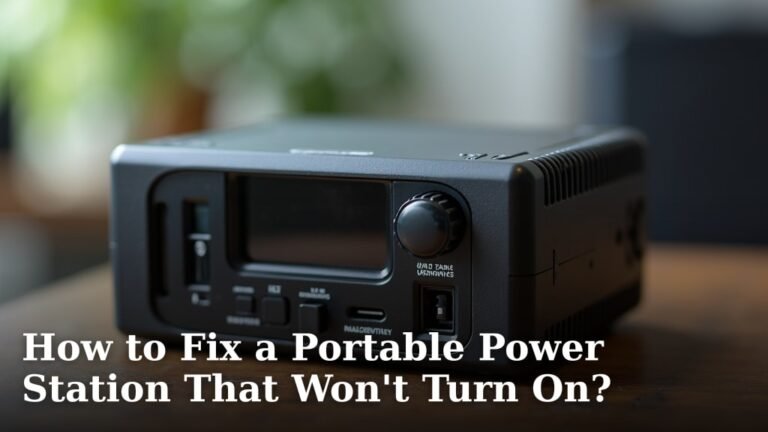 How to Fix a Portable Power Station That Won't Turn On?