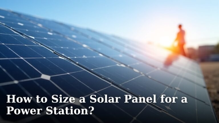 How to Size a Solar Panel for a Power Station?