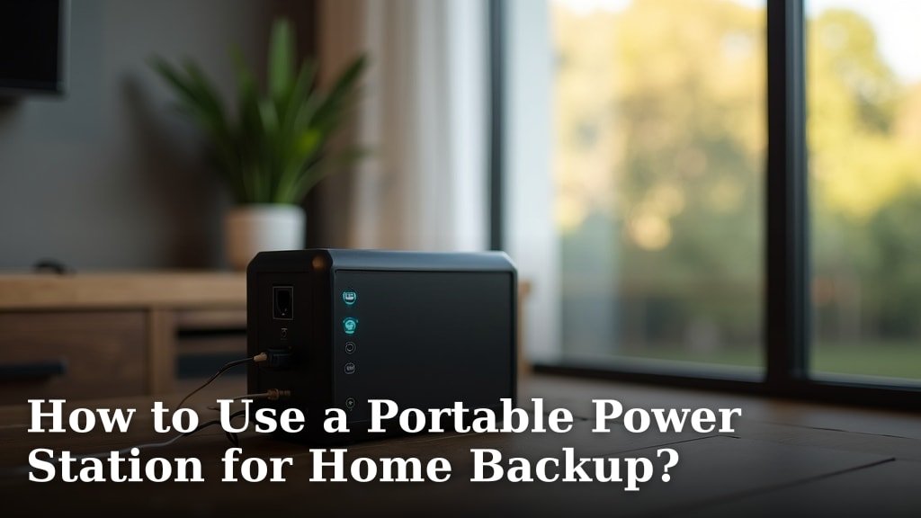 How to Use a Portable Power Station for Home Backup?