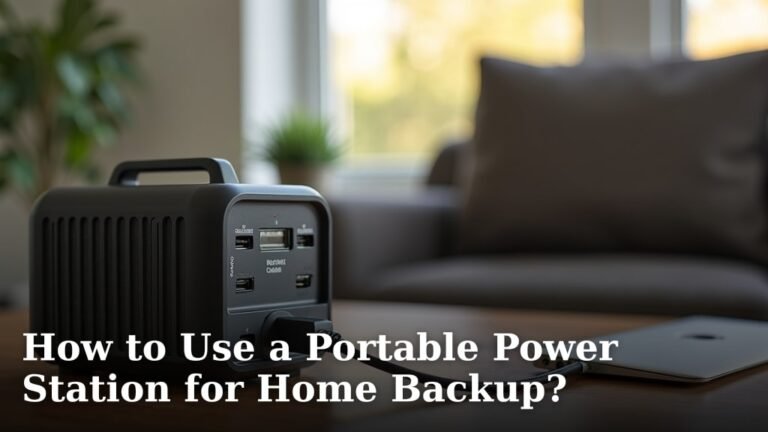 How to Use a Portable Power Station for Home Backup?