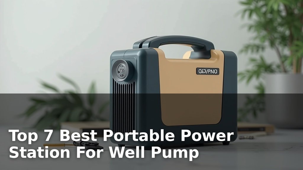 Top 7 Best Portable Power Station For Well Pump