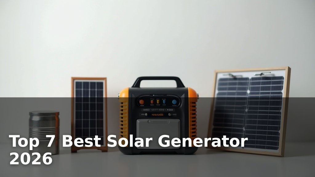 Top 7 Best Solar Generator 2026