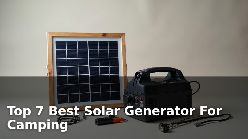 Top 7 Best Solar Generator For Camping
