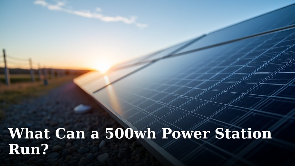 What Can a 500wh Power Station Run?